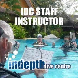 PADI IDC Staff grading IDC Candidates in Confined Water