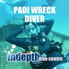 Phuket PADI Wreck Diver student on the Bay One Wreck Racha Yai