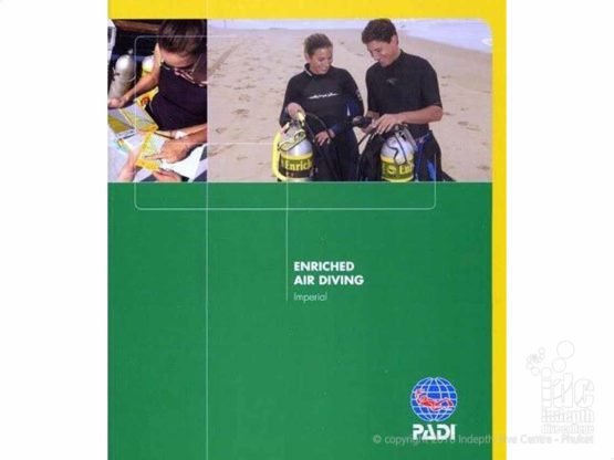 The PADI Nitrox Enriched Air Diver Course student manual