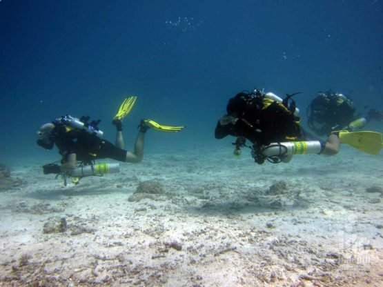 Search Rescue Course students diving on their Poseidon Rebreathers with Indepth Phuket