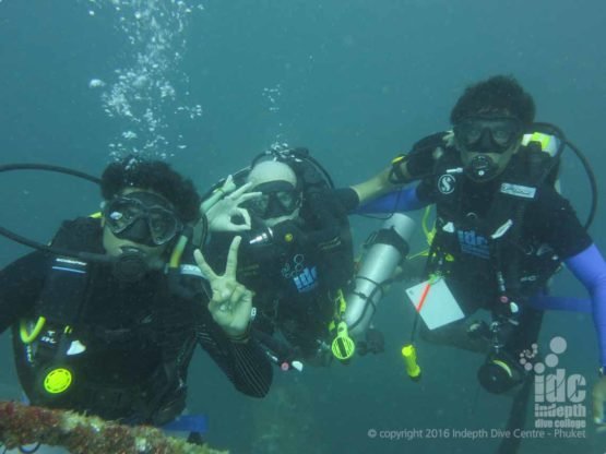 On all your PADI Specialty Instructor courses you dive on your Rebreather with Indepth Phuket