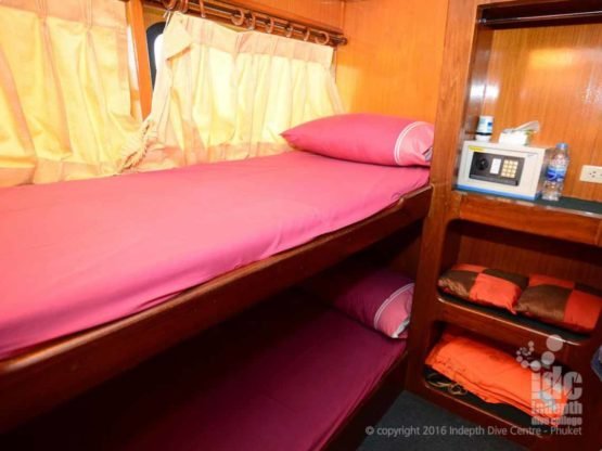 Andaman Tritan Liveaboard bunk bed twin share cabin