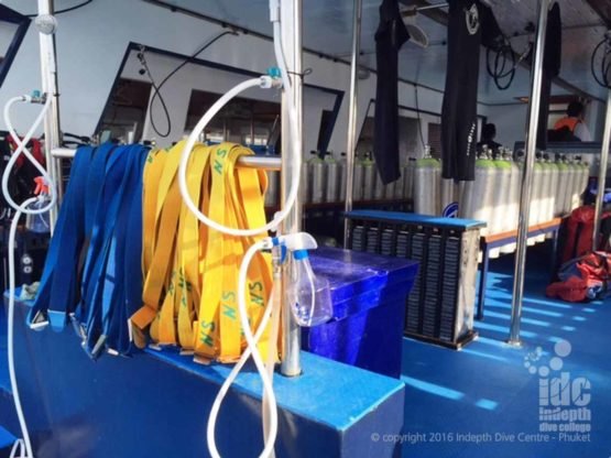 Weights and Weight Belts are on all Phuket Scuba Diving Trip Boats